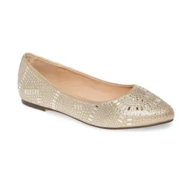 BRYTNEY POINTY TOE SPARKLY CRYSTAL FLATS SHOE