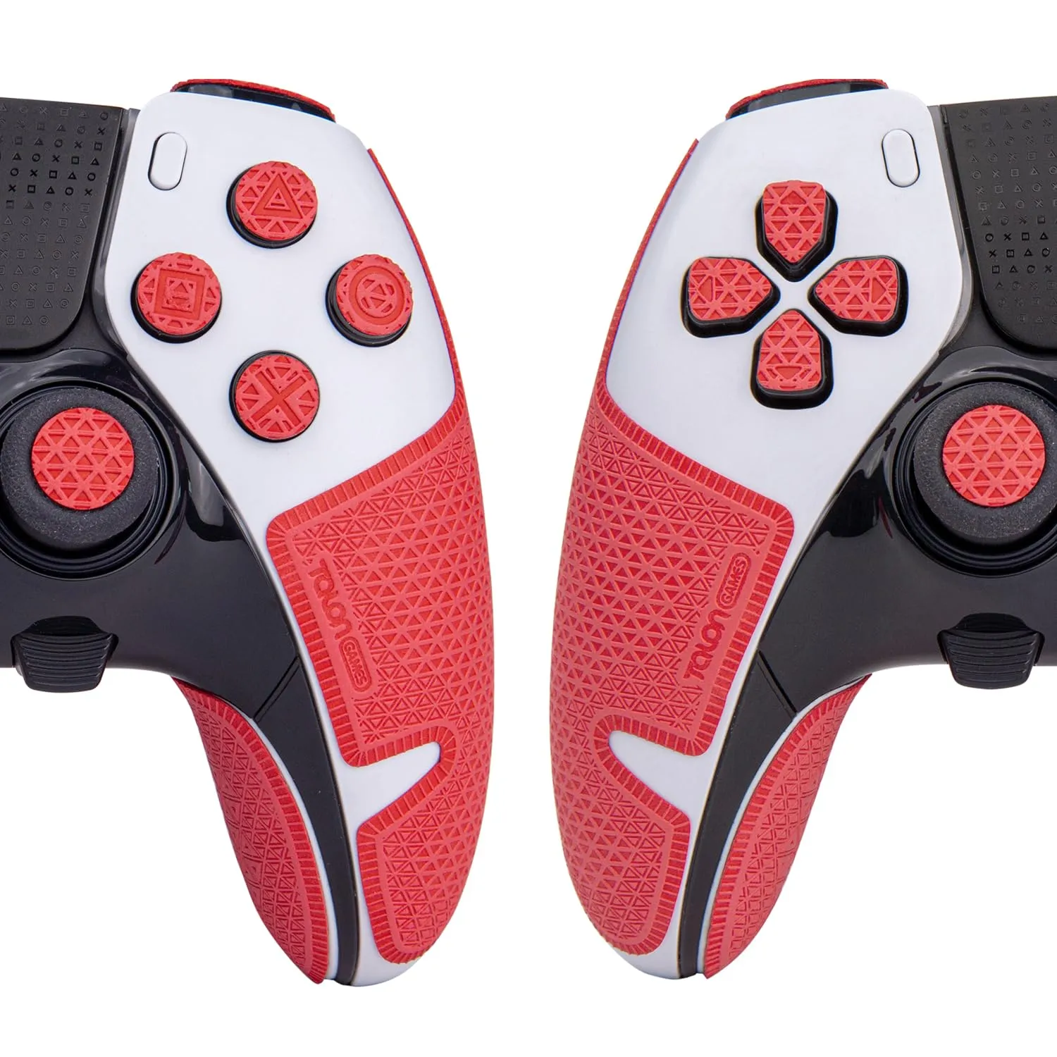 Controller Grip Tapes Compatible with PS5 DualSense Edge, Ultra Version Anti Slip Tape, Sweat Absorbent, Skin kit, Compatible with PlayStation 5 Edge Grips, Buttons, Trigge, D-pad Red