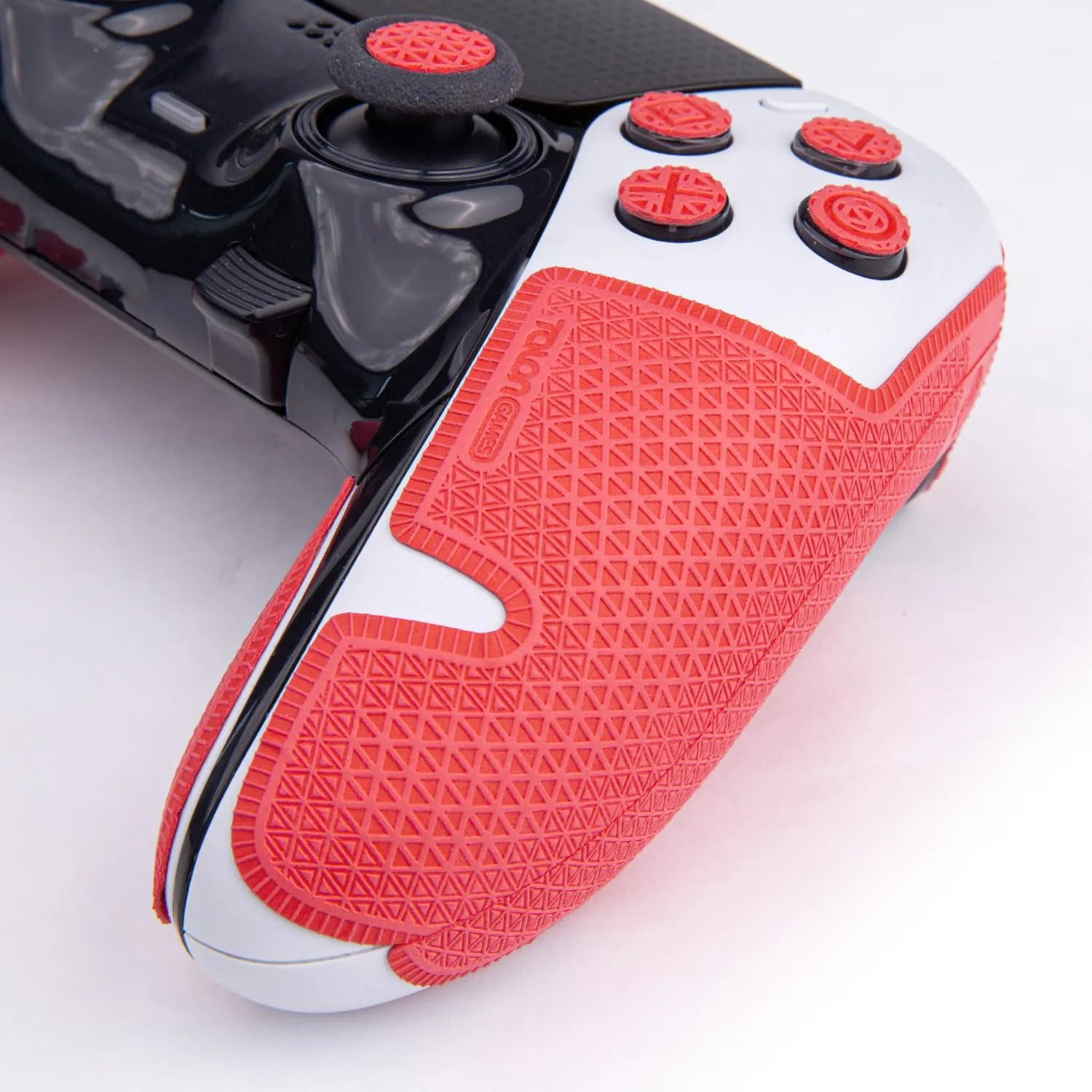 Controller Grip Tapes Compatible with PS5 DualSense Edge, Ultra Version Anti Slip Tape, Sweat Absorbent, Skin kit, Compatible with PlayStation 5 Edge Grips, Buttons, Trigge, D-pad Red