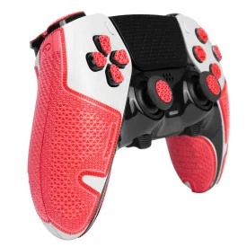 Controller Grip Tapes Compatible with PS5 DualSense Edge, Ultra Version Anti Slip Tape, Sweat Absorbent, Skin kit, Compatible with PlayStation 5 Edge Grips, Buttons, Trigge, D-pad Red