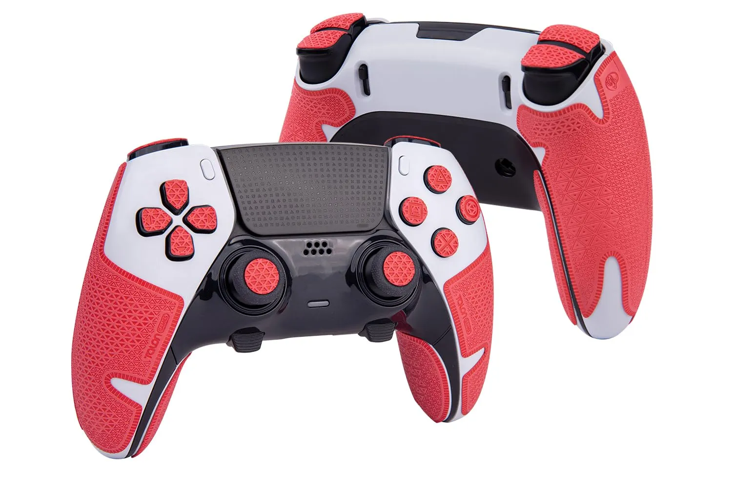 Controller Grip Tapes Compatible with PS5 DualSense Edge, Ultra Version Anti Slip Tape, Sweat Absorbent, Skin kit, Compatible with PlayStation 5 Edge Grips, Buttons, Trigge, D-pad Red