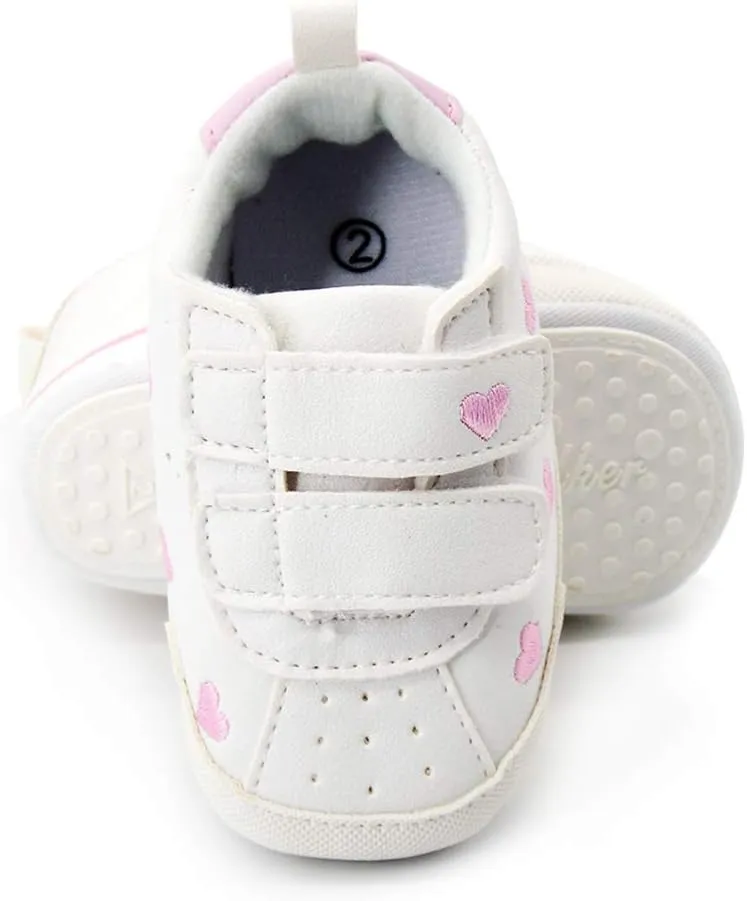 E-FAK Baby Shoes Boys Girls Infant Sneakers Non-Slip Rubber Sole Toddler Crib First Walker Shoes