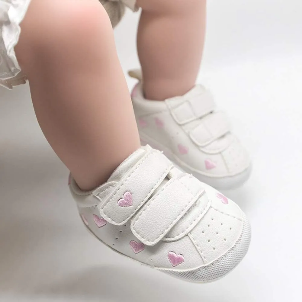 E-FAK Baby Shoes Boys Girls Infant Sneakers Non-Slip Rubber Sole Toddler Crib First Walker Shoes