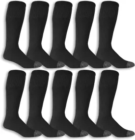 Fruit of the Loom Men??s Work Gear Cushioned Crew Socks 10 Pair