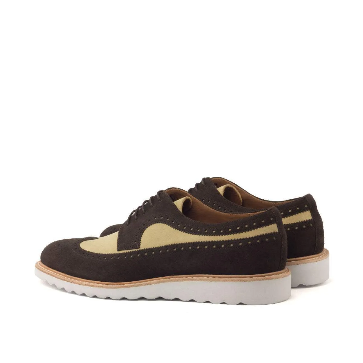 Longwing Blucher-Lux Suede, Dark Brown, Brown-Wholesale