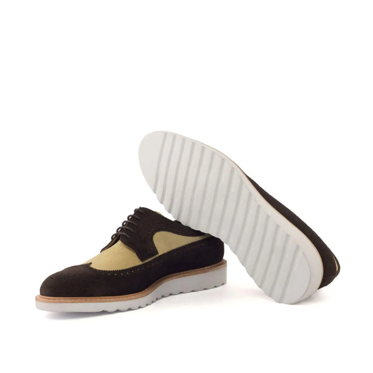 Longwing Blucher-Lux Suede, Dark Brown, Brown-Wholesale