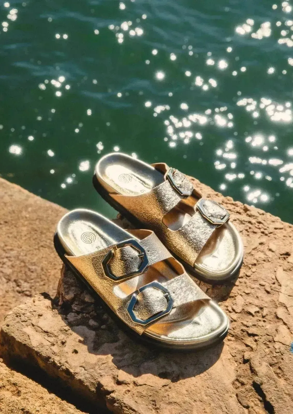 Sandales Genuins Galia vegan Platinum