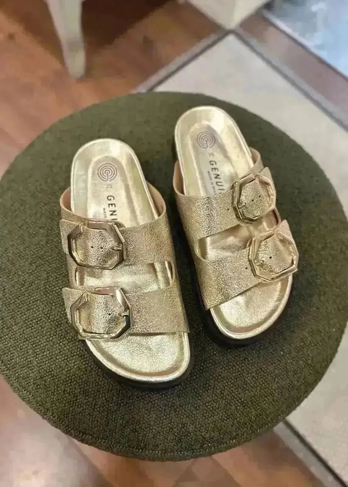 Sandales Genuins Galia vegan Platinum