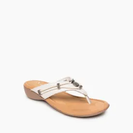 Silverthorn360 Toe Post Sandal in White
