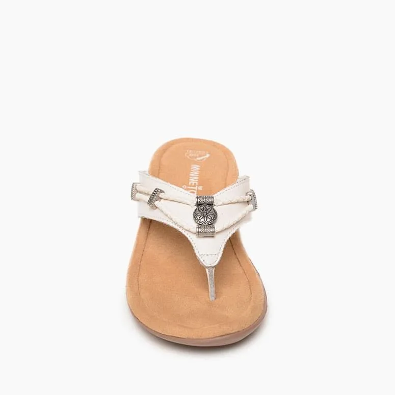 Silverthorn360 Toe Post Sandal in White