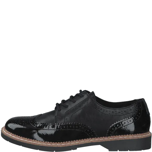 S.Oliver Brogue lace up shoe Black