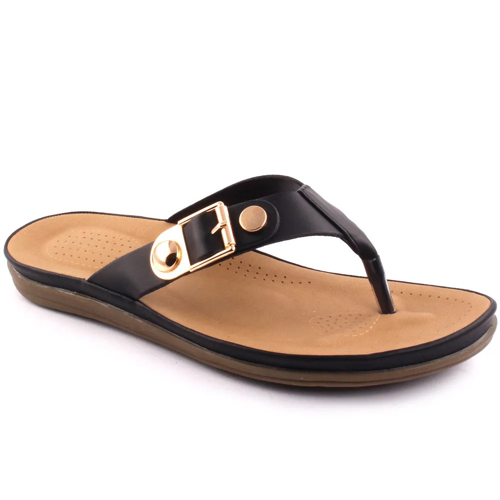 Women ‘Paul’ Toe Post Flat Casual Slippers