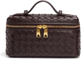 Womens Woven Crossbody Handbag Fashion Leather Top Handle Bag